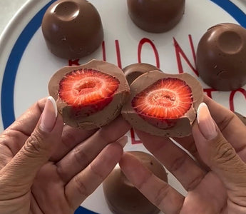 Healthy Chocolate Strawberry Easter Eggs