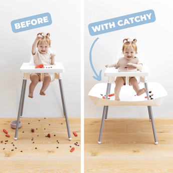 Ikea Antilop TWIN CATCHY Bundle - The food and mess catcher for high chairs - Catchy