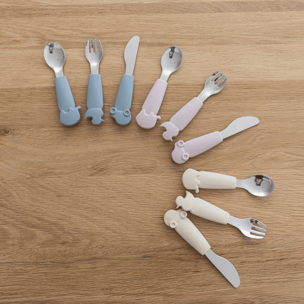 Silicone & Stainless Steel Cutlery Set - Catchy